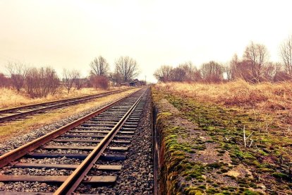 Imatge d'arxiu d'unes vies de tren.