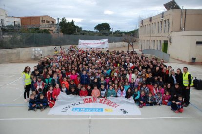 Imatge de la 7a Caminada Solidària organitzada per l'AMPA de l'Escola Joan Rebull.