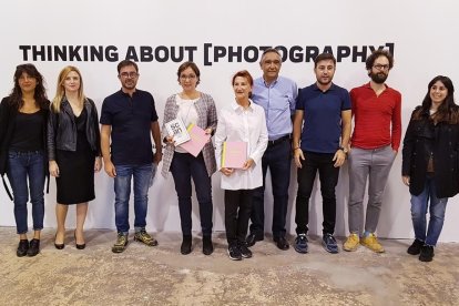 Fotografia dels artistes i responsables de l'SCAN Tarragona.