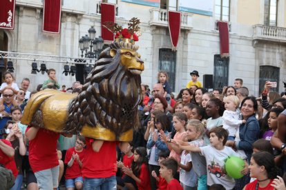 El lleonet en la edición del año pasado de Santa Tecla.