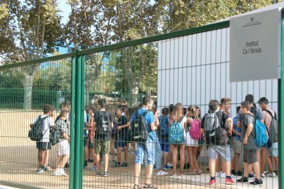 Imagen de archivo de alumnos de un instituto catalán.