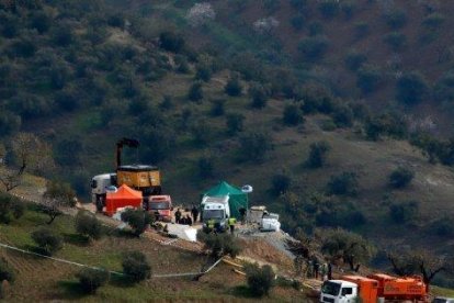 La zona donde están buscando al niño