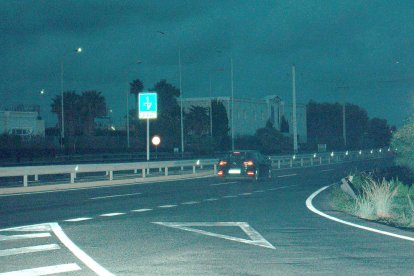 Fotografia del vehicle interceptat pels Mossos d'Esquadra circulant a 171 km/h en un tram limitat a 80 km/h.