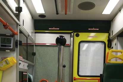 Imatge d'arxiu de l'interior d'una ambulància.