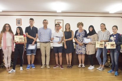 Imagen de los alumnos galardonados.