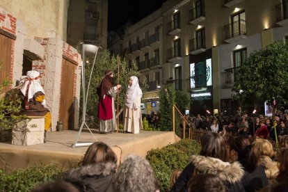 Imatge d'un dels Retaules Vivents de Nadal durant la representació de l'any passat.