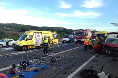 El accidente ha causado un muerto y un herido grave.