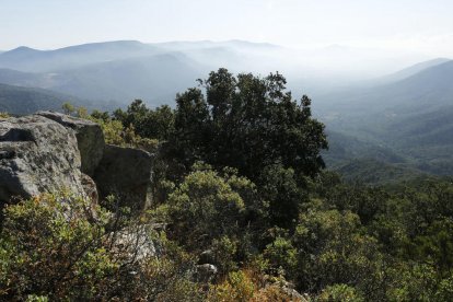 El Mirador el punto más alto de Alforja, con 915 m sobre el nivel del mar.