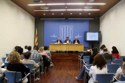 Acte de presentació de les aportacions del Departament de Treball, Afers Socials i Famílies als serveis socials del Camp de Tarragona, per part del conseller Chakir El Homrani.