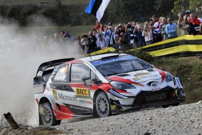 Tänak-Järveoja (Toyota), durant la jornada de divendres.