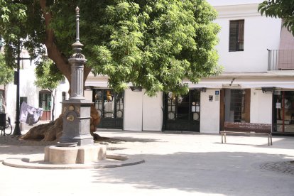 Plano general de la Plaza Prim, en el Poblenou.