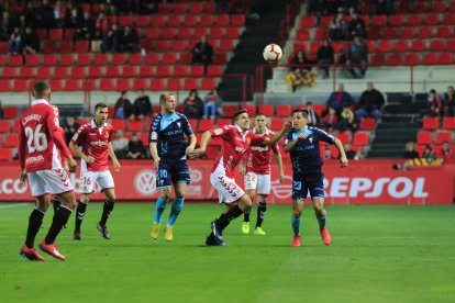 Viti, durant un moment del Nàstic-Albacete d'aquest dissabte que va acabar amb victòria local 1-0.