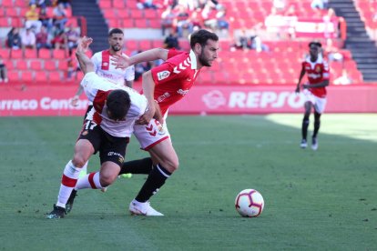 Iván López, durante el Nàstic-Mallorca del pasado sábado, que acabó 2-1.