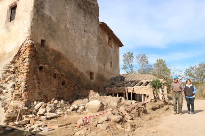 Els propietaris del molí de Guasch, a l'Espluga de Francolí, que presenta greus desperfectes pels aiguats.