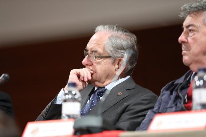 Antoni Vallverdú, en la seva darrera Assemblea Ordinària del Consell d'Administració del Nàstic, el 27 d'octubre del 2016.