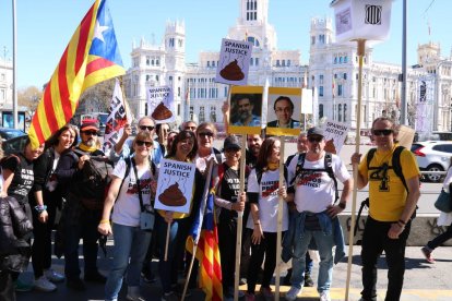 L'independentisme pren el centre de Madrid abans de la manifestació.