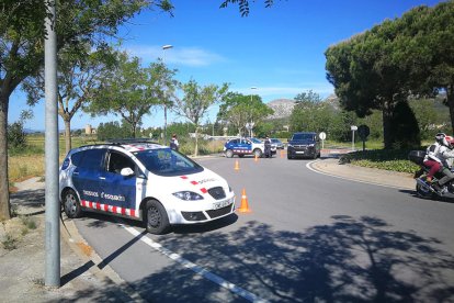 Imagen de archivo de un control de carretera de los Mossos D'Esquadra.