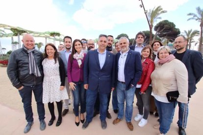 Imagen del equipo de Ciudadanos en la Pineda.