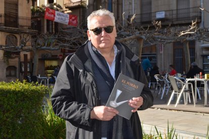 Josep Maria Rovira este sábado en la plaza del Patio de Valls.