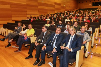 El administrador concursal, David López, en la presentación de la Fundación Fútbol Base Reus.