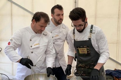 Imagen de un momento del showcooking