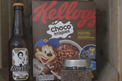 Imagen de la nueva cerveza Rosita Kellogg's Choco Krispies