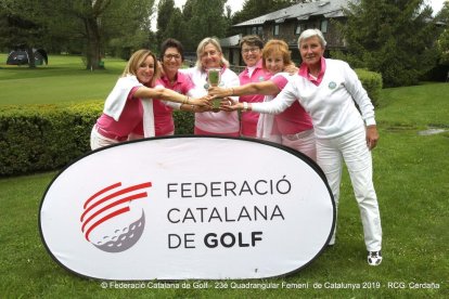 Imatge de les jugadores del Golf Costa Daurada de Tarragona.