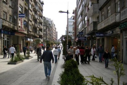 Imagen de archivo del barrio de O Calvario, donde reside el vecino que raya los vehículos.