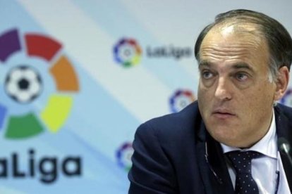 El presidente de LaLiga, Javier Tebas.