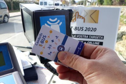 Imagen de una tarjeta T-BUS de Cambrils