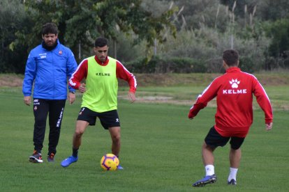 Abel Mourelo en un entrenament amb el CF Reus la temporada passada.