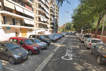 El accidente ha tenido lugar en la calle Joan Baptista Plana.