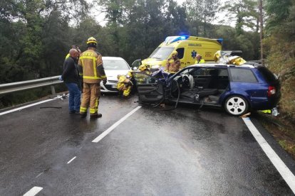 Imagen del accidente en la C-242.