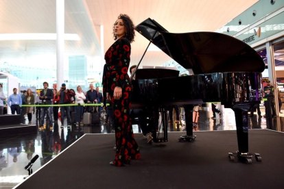 L'acte de presentació del conveni s'ha fet a l'Aeroport de Barcelona.