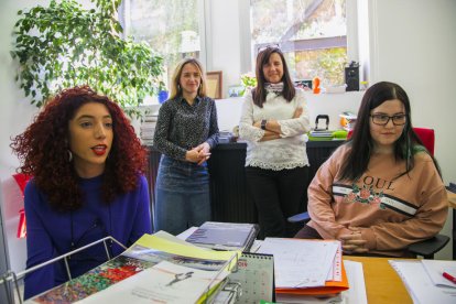 D'esquerra a dreta, Saray Colomer, Montse Martorell, Aurora de la Torre i Andrea Neves.