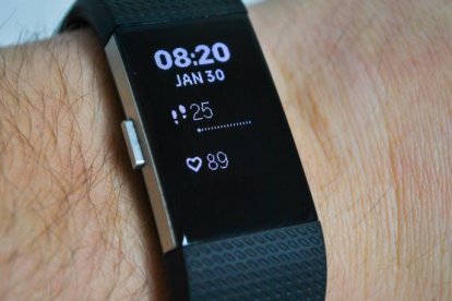 Imagen de archivo de una pulsera Fitbit