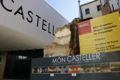 Els arcs medievals que es van descobrir durant les obres del Museu Casteller i que l'Ajuntament vol conservar.