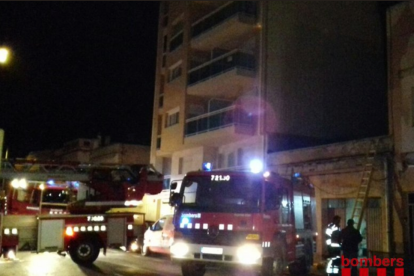 Dotaciones de Bomberos desplazadas al lugar de los hechos.