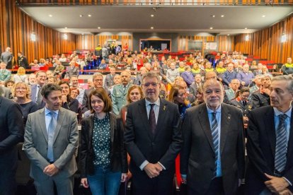 Imatge de l'acte de celebració del 162è aniversari de la Guàrdia Urbana