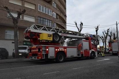 Una de les dotacions de Bombers que han treballat a l'incendi