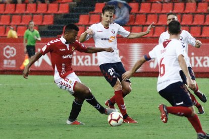 Uche en el partido de ida contra Osasuna en el Nou Estadi