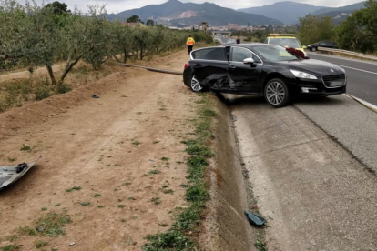 Imagen del vehículo accidentado.