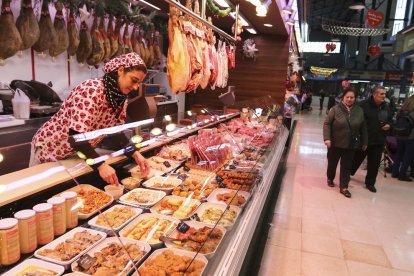 Imagen del puesto Casa Pladevall en el Mercat Central.