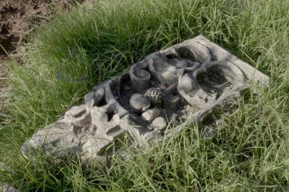 Una de las piedras recuperadas.