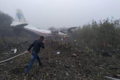 L'avió accidentat a Ucraïna.