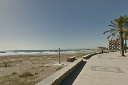 Imagen de la playa de Cunit.