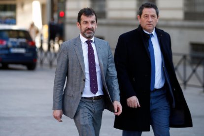 El comisario jefe de los Mossos d'Esquadra, Ferran López, llega a la Audiencia Nacional, el 23 de febrero de 2018.