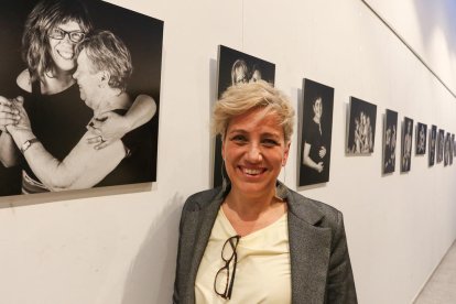 Meritxell Perpiñá el pasado jueves, día en que se inauguró la exposición fotográfica en Reus.