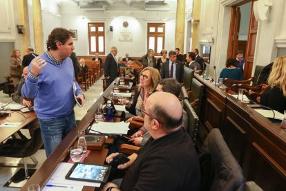 Els quatre regidors de Cs van acudir amb normalitat al darrer ple ordinari del mandat, ahir.