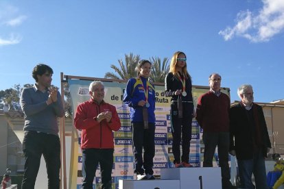 Raquel González, al lloc més alt del calaix, després de la prova al Vendrell.